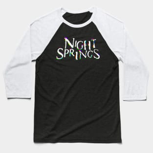 Night Springs Glitchy Baseball T-Shirt